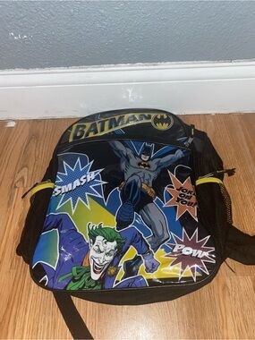 Batman Graphic Kids Backpack - Black & Yellow